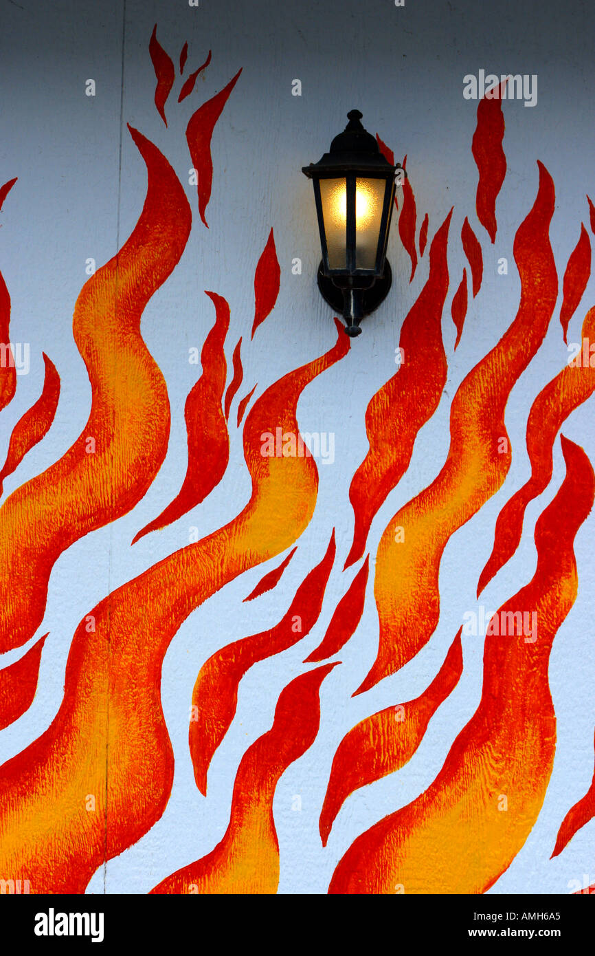 Cierre de fuego y llamas Pared PosterCasa Pared Arte Imagen de decoración del hogar