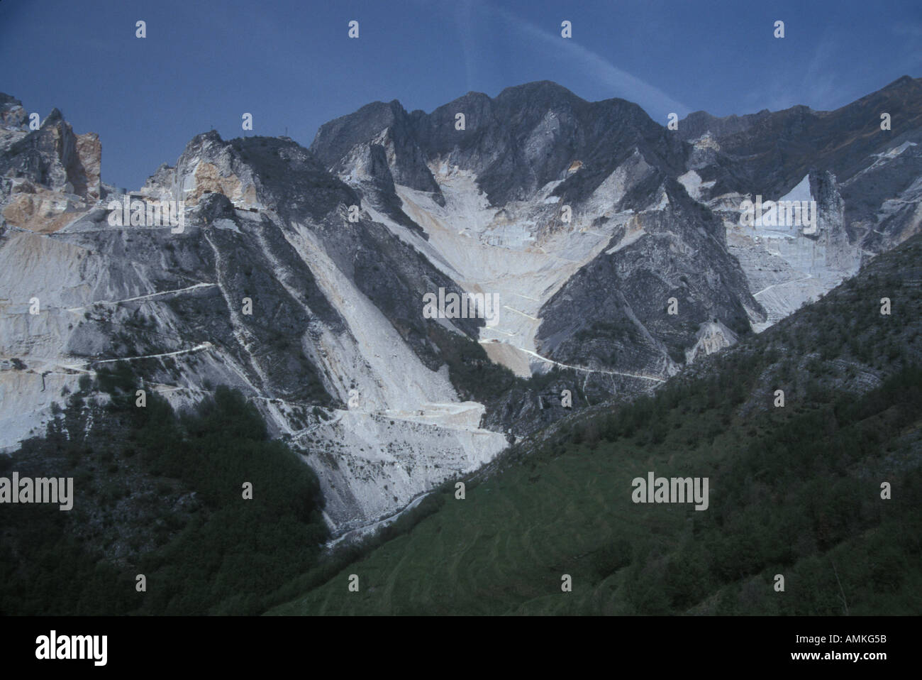Canteras de mármol Carrara Toscana Italia Fotografía de stock - Alamy