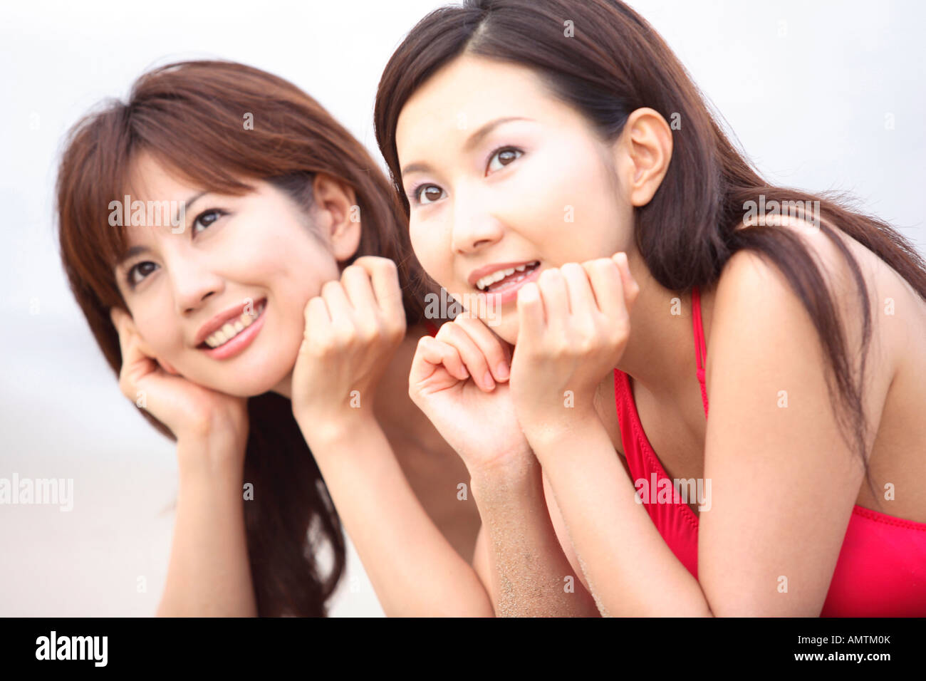 Las mujeres japonesas en traje de baño Foto de stock