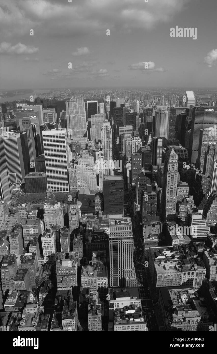 Manhattan vistas aéreas Foto de stock