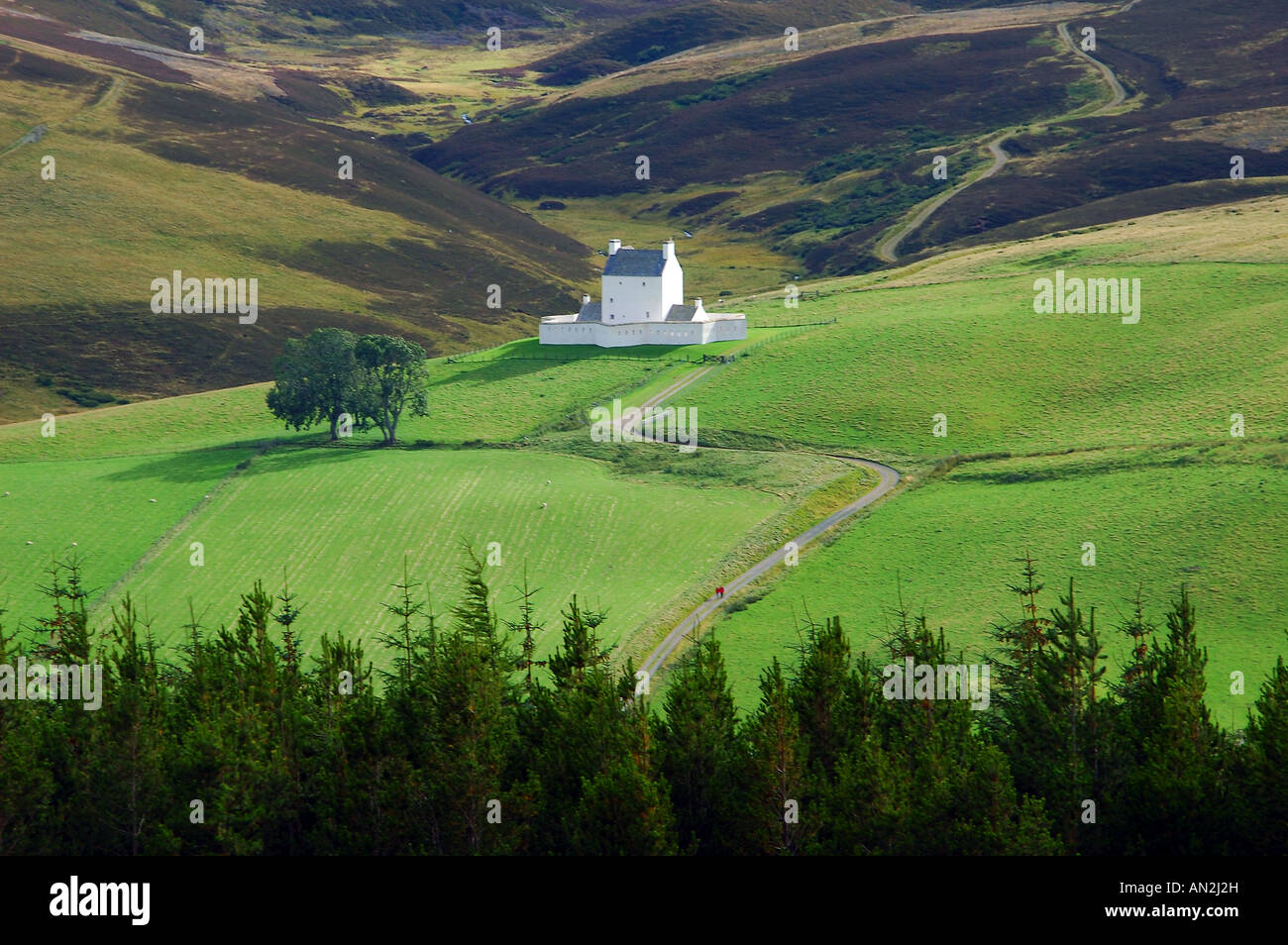 Aberdeenshire, Strathdon, Corgarff Castle Foto de stock