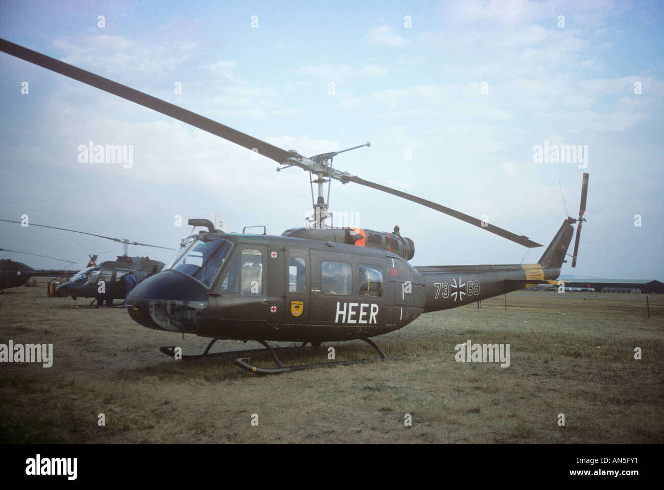 Bell UH-1 Iroquois de helicópteros del ejército de Alemania Occidental Foto de stock
