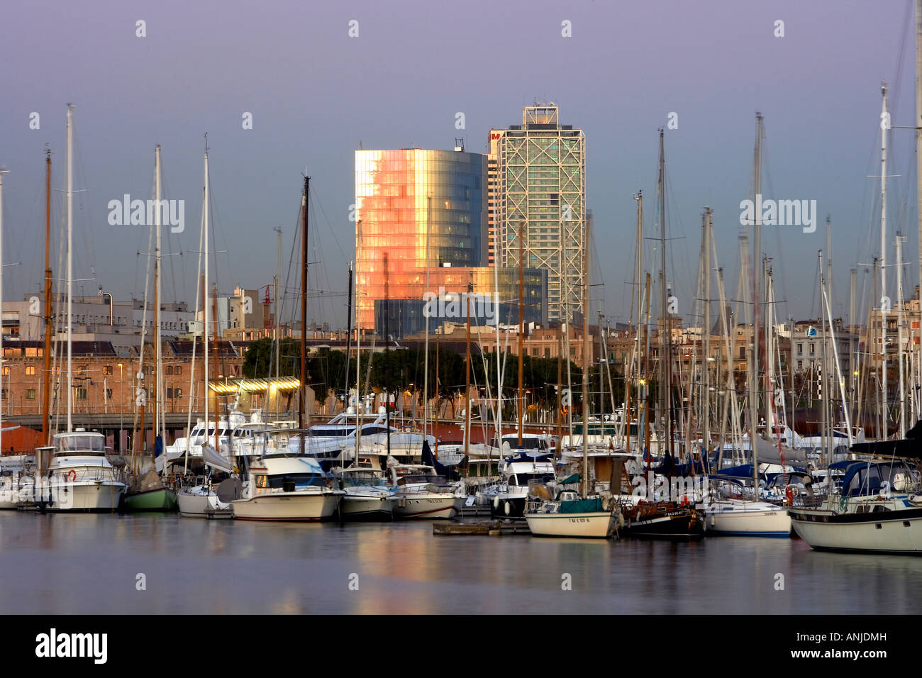 Ciudad barcelona Foto de stock