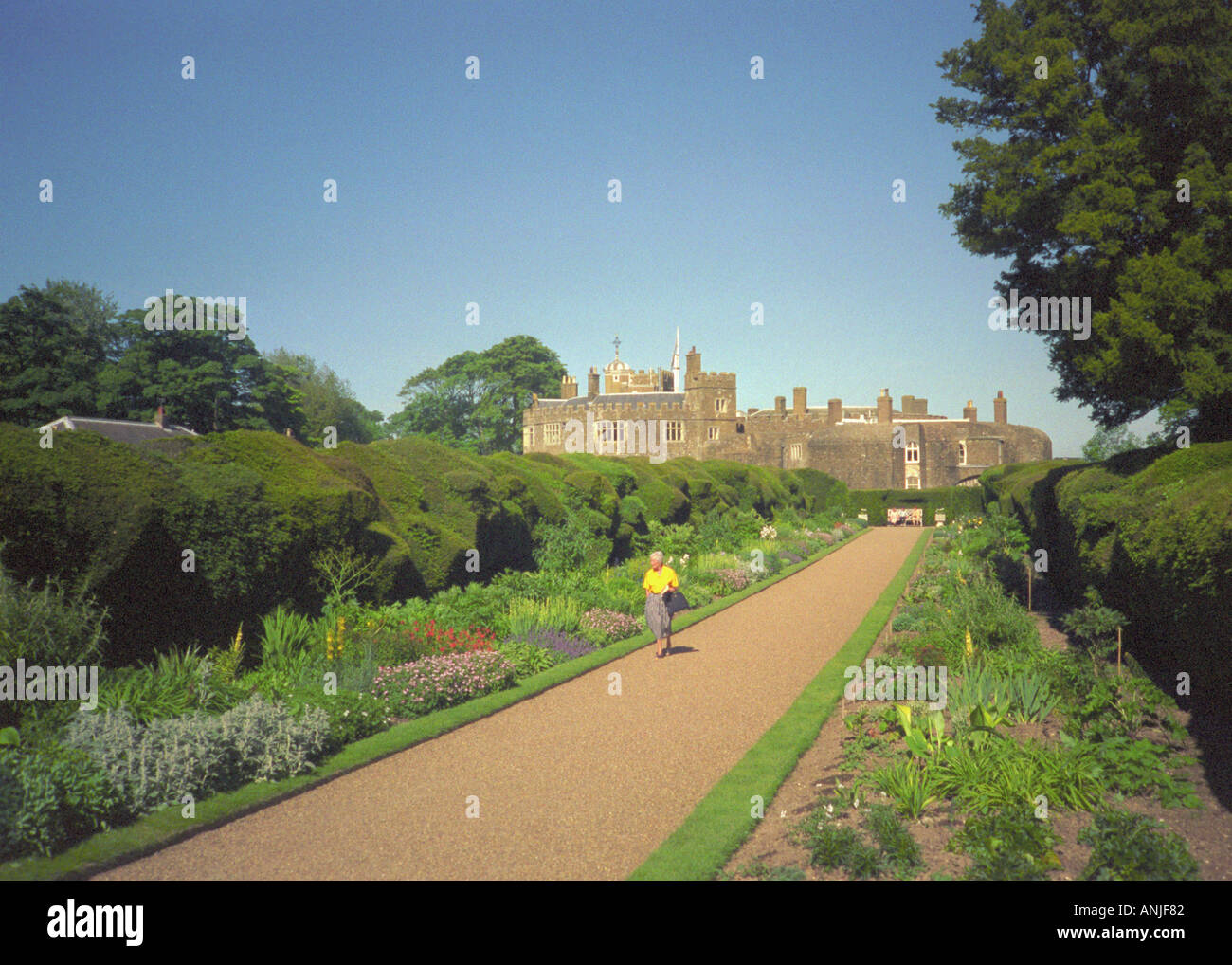 Castillo y los Jardines de Walmer Walmer Nr tratar Kent England Foto de stock