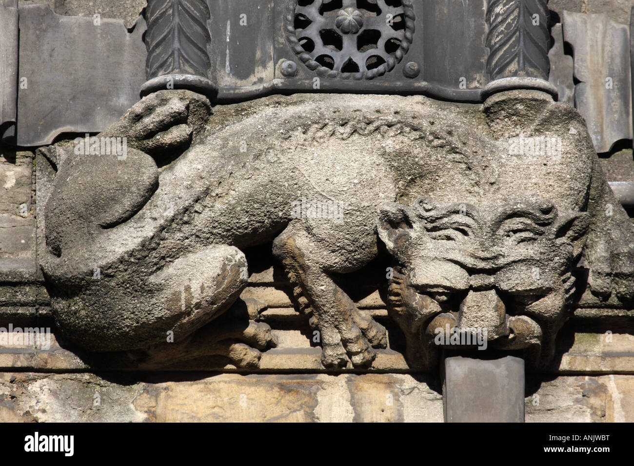 Tallas de Brasenose College Oxford 3 Foto de stock