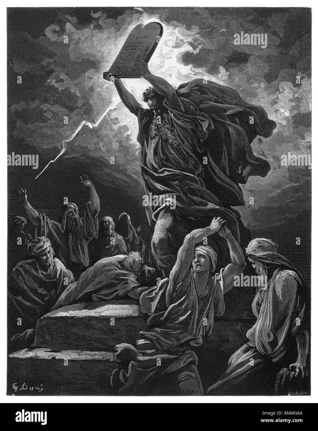 Las tablas de los 10 mandamientos fotografías e imágenes de alta