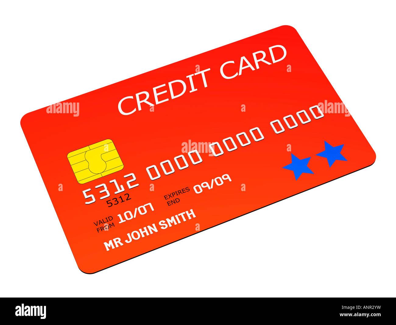 Generic chip pin tarjeta de crédito Foto de stock