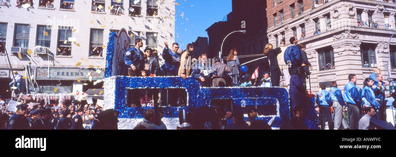 Desfile de la victoria de los Yankees de Nueva York, Ciudad de Nueva York Nueva York Foto de stock