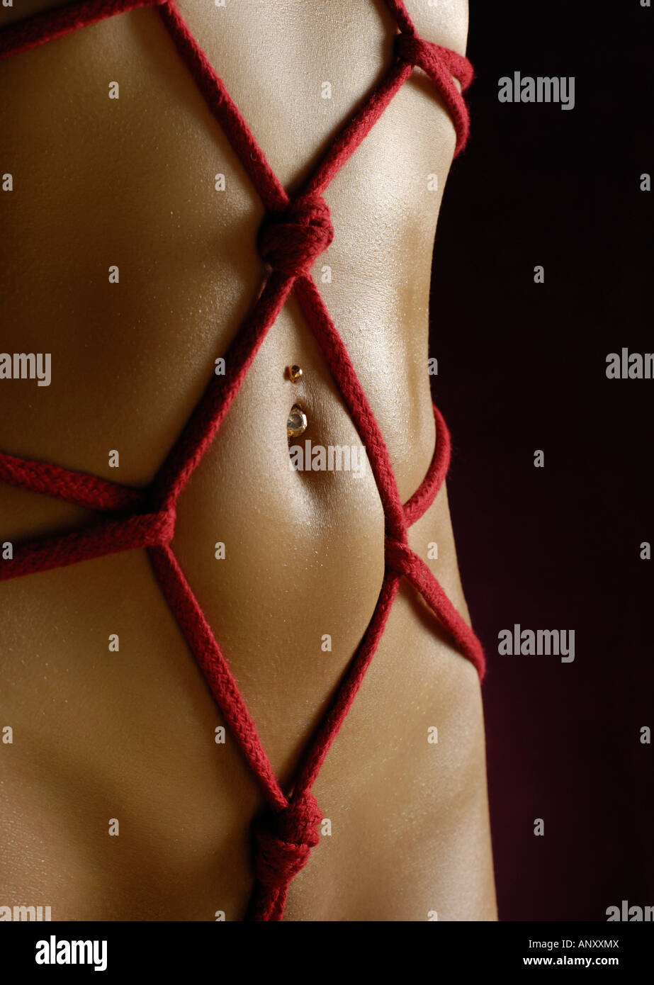 Sexy mujer desnuda cuerpo con Shibari bondage Kinbaku japonés de arte  Fotografía de stock - Alamy
