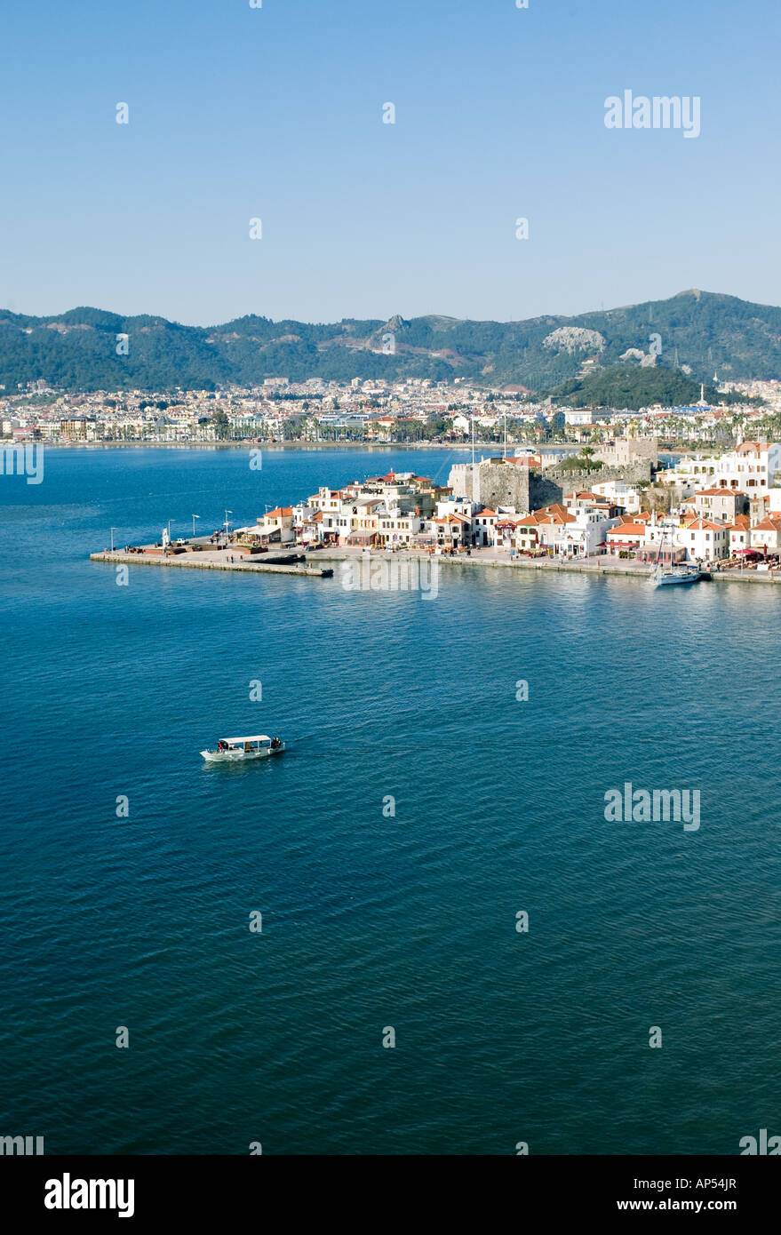 Vista de Turquía Marmaris desde el mar Foto de stock