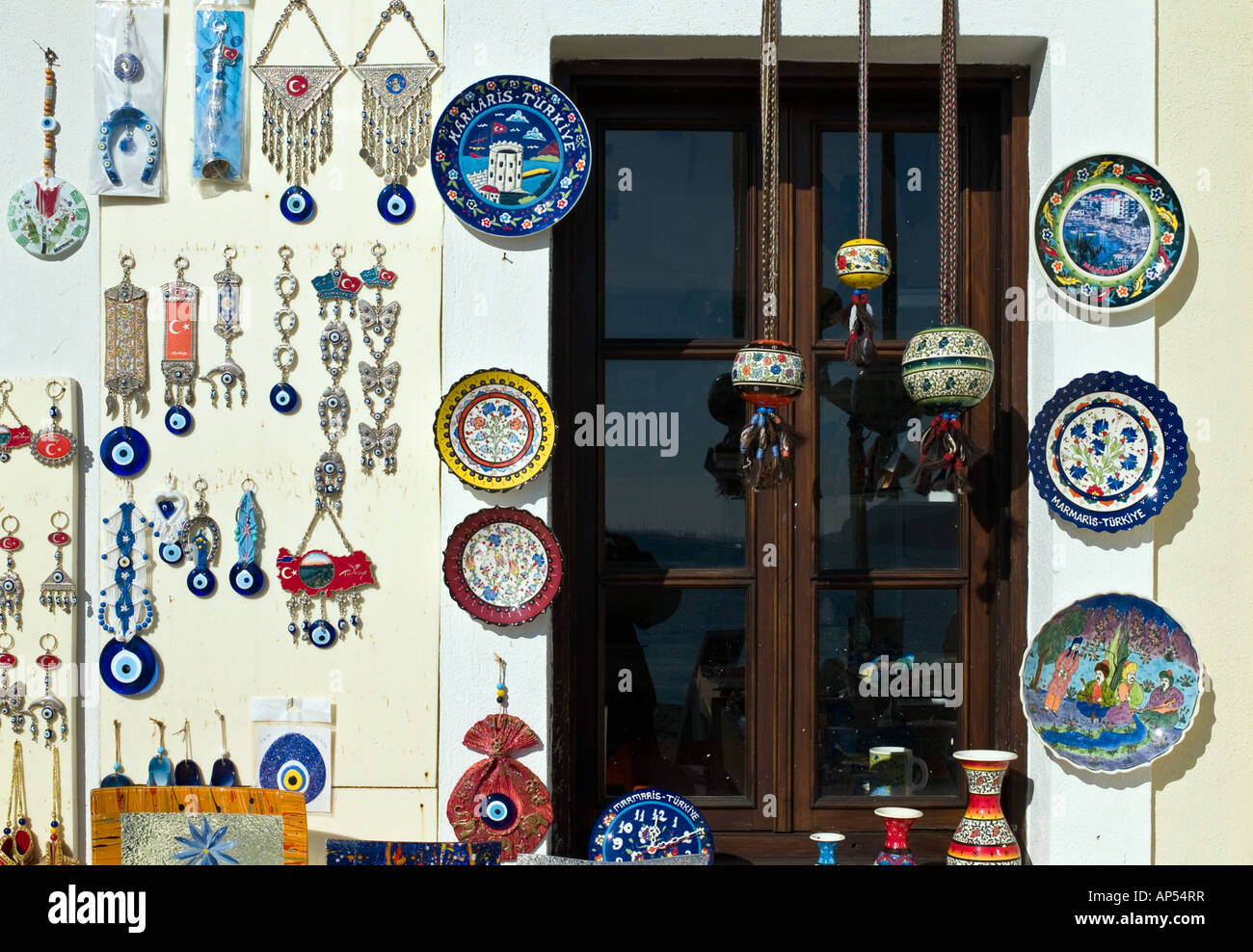 Turquía una tienda de artesanía en el casco antiguo de la ciudad de Marmaris Foto de stock