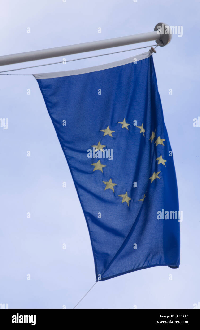 La bandera de la Unión Europea Foto de stock