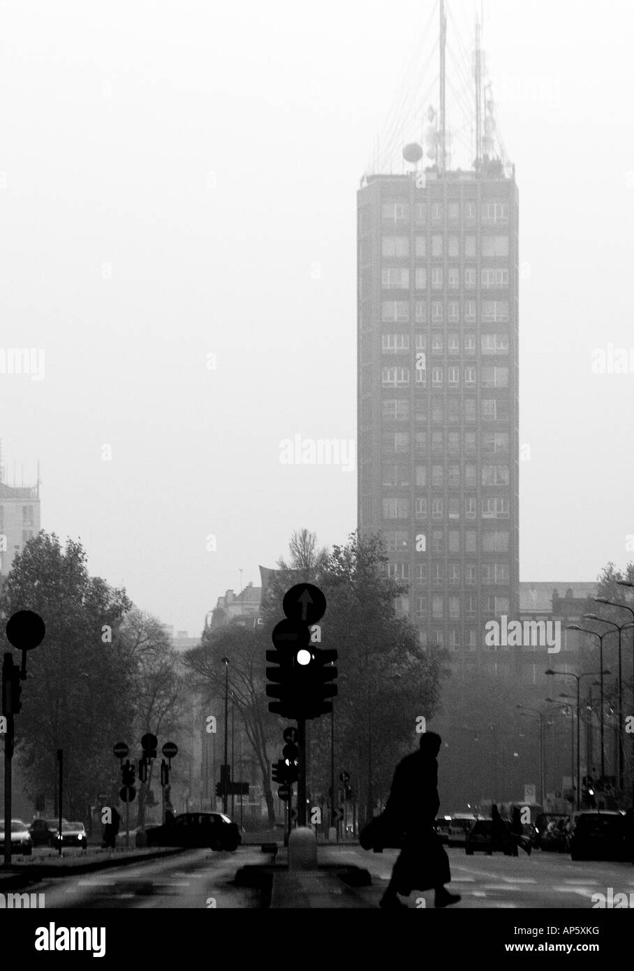 Milán, Italia. Skyscraper Foto de stock