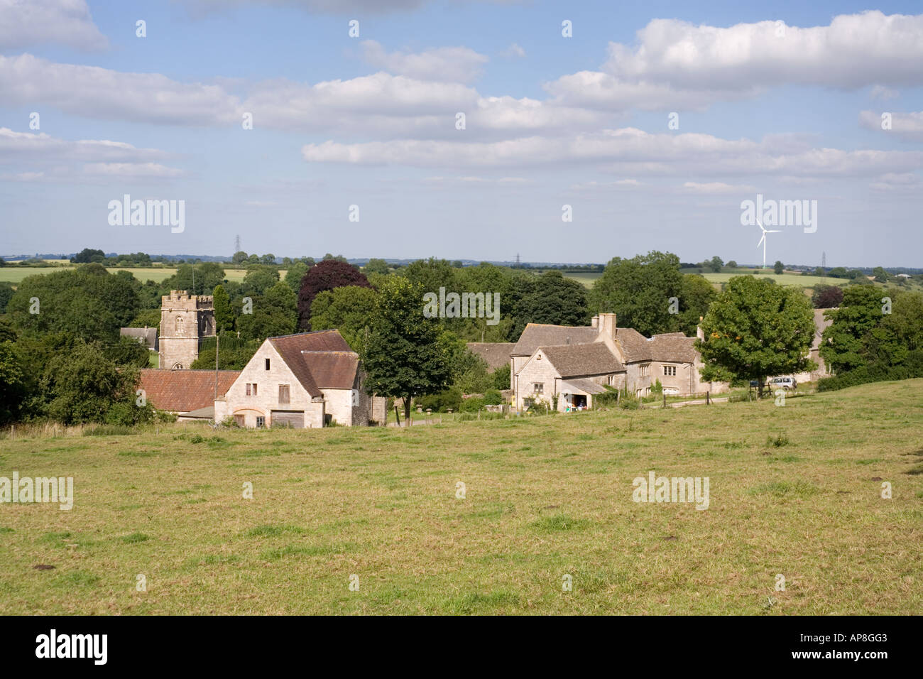 La aldea de Cotswold, Gloucestershire Nympsfield Foto de stock