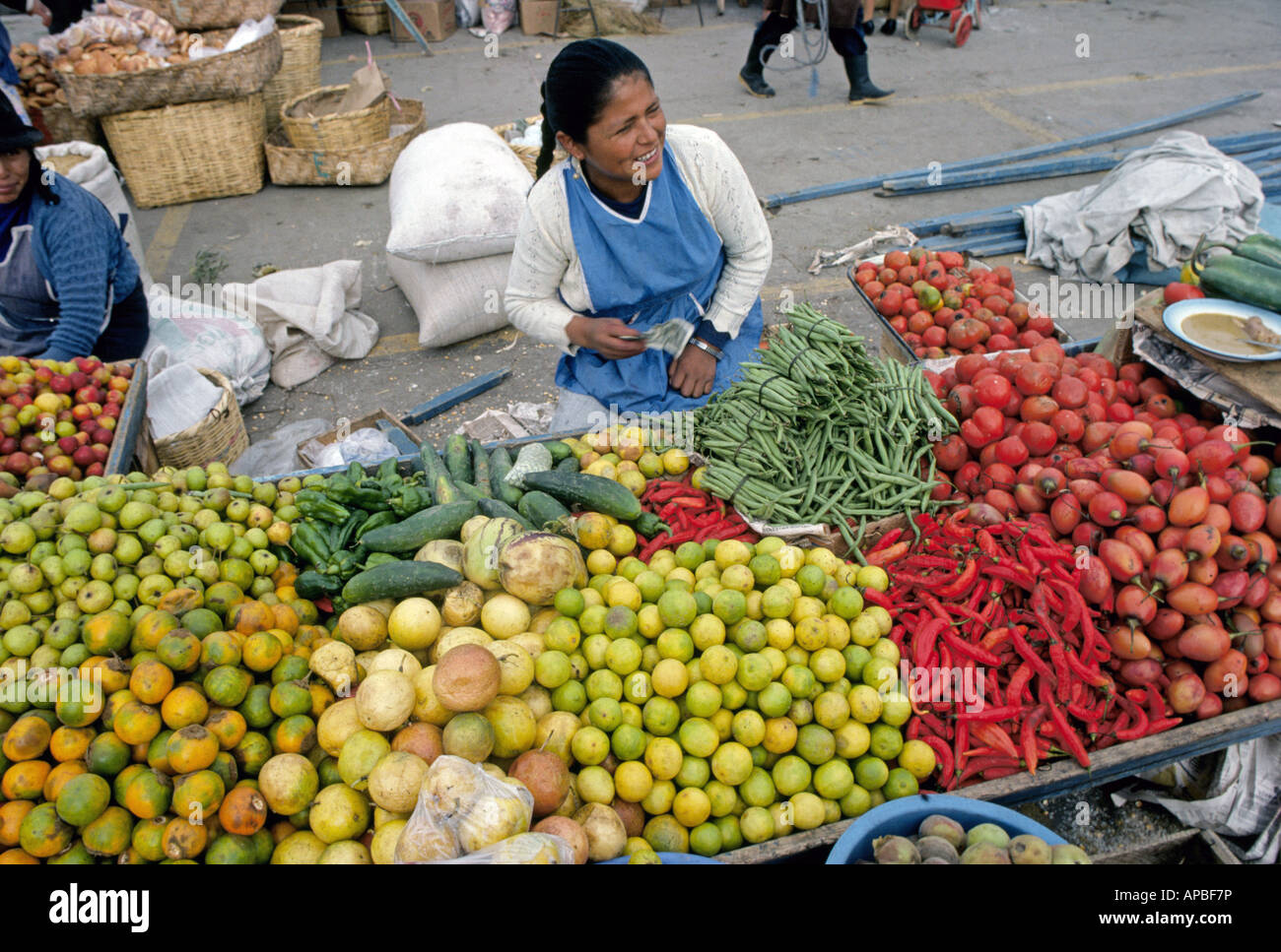 Comprando Verduras Ecuador Fotos e Imágenes de stock Alamy
