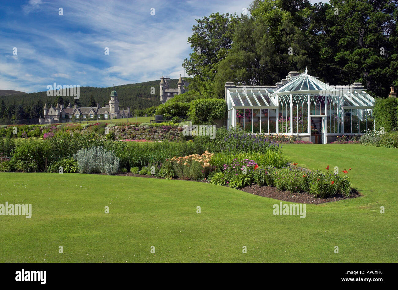 Jardines de Balmoral Aberdeenshire Foto de stock