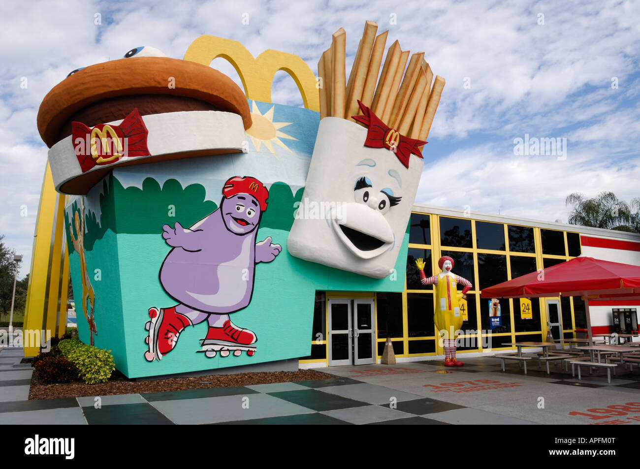 McDonald s en Walt Disney World en Florida, EE.UU Fotografía de stock