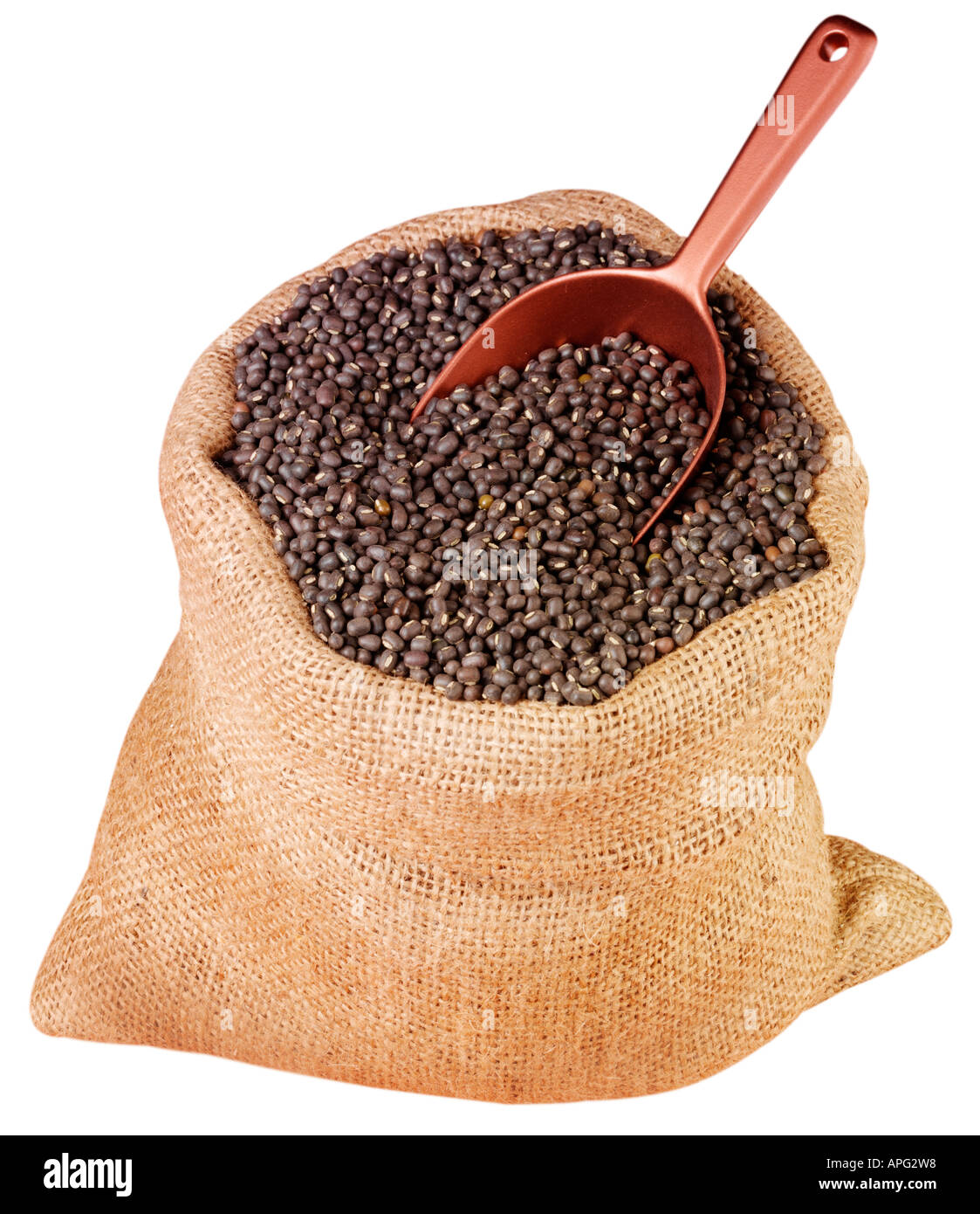 Saco de frijol mungo negro cortado Fotografía de stock - Alamy