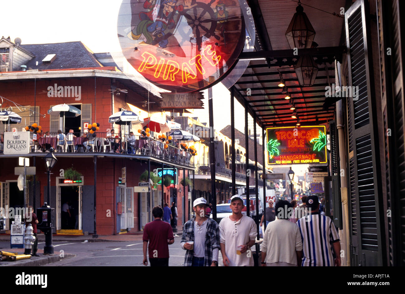 Nueva Orleans Bourbon Street pub Music Bar Cajun. Foto de stock