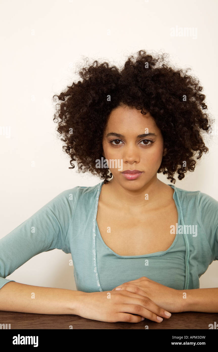 Mujer joven, Retrato Foto de stock