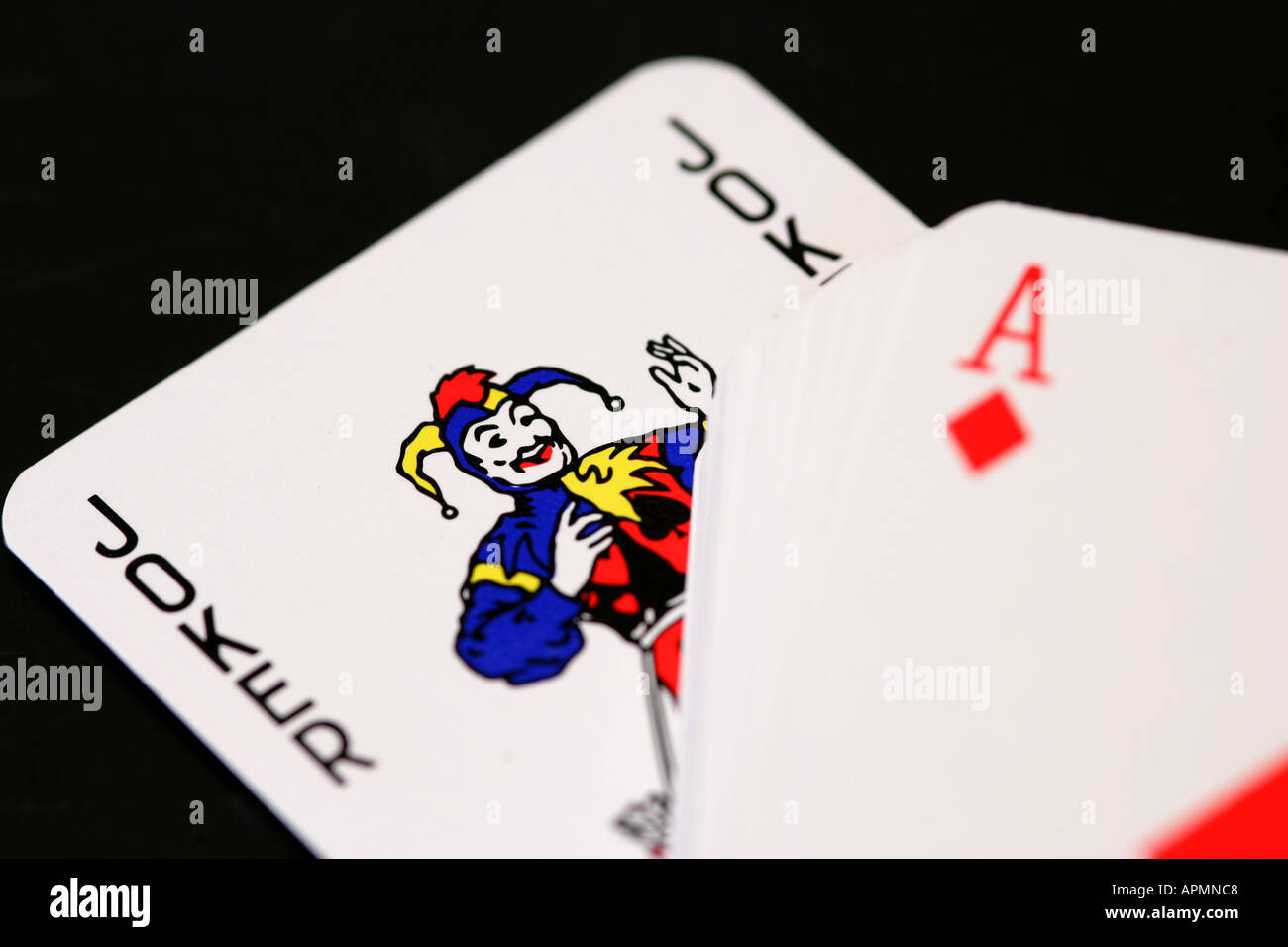 cartas de corazones de baraja de poker Stock Photo