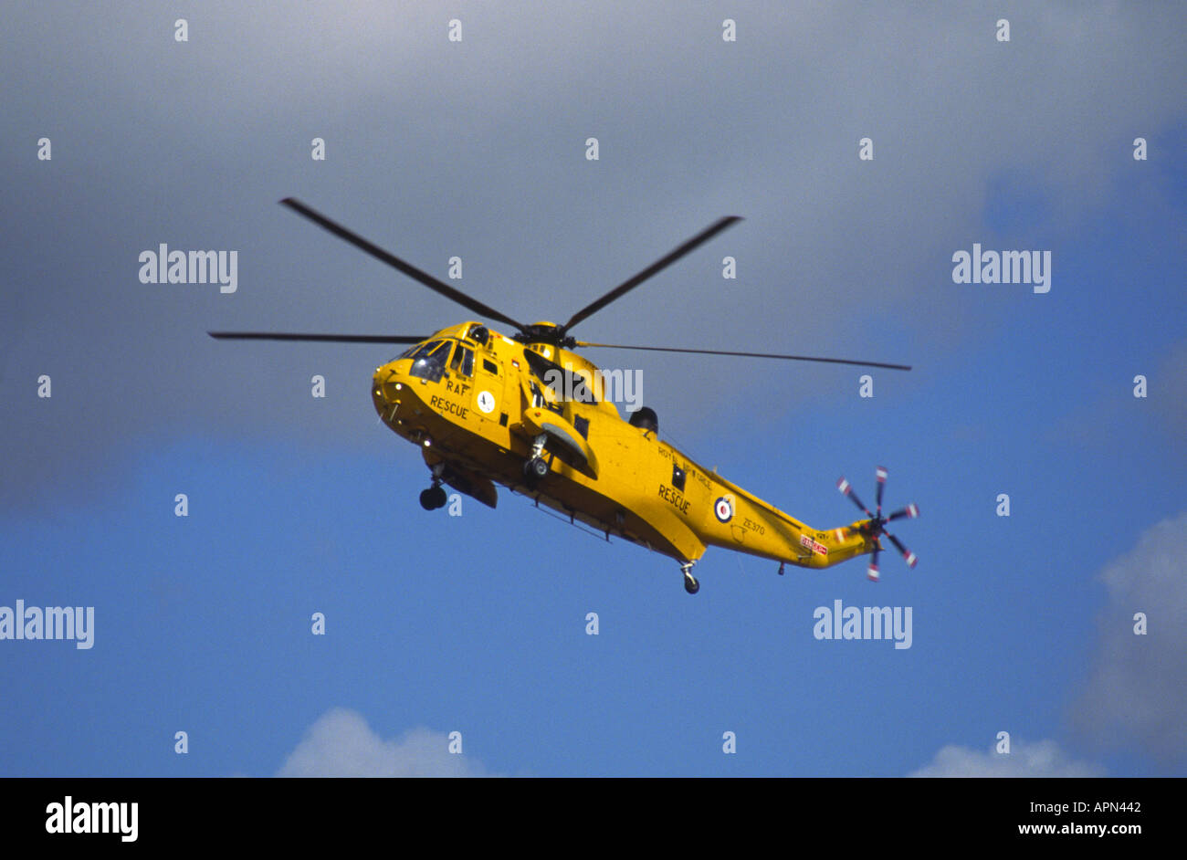 Royal Air Force británica Mar Mar King Air Rescue Helicopter Foto de stock