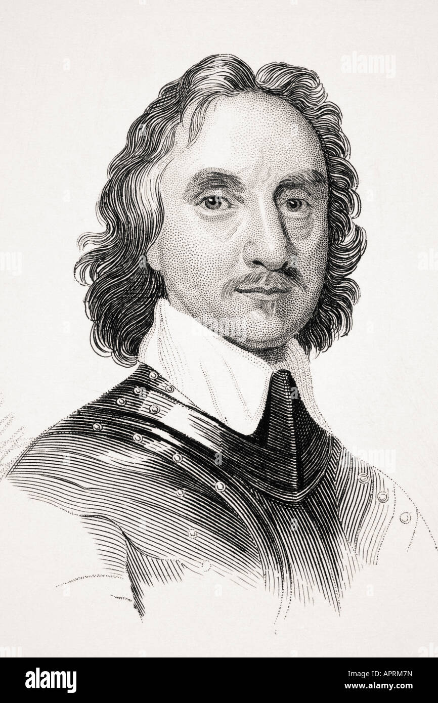 Oliver Cromwell, 1599-1658. Líder militar inglés, político y jefe de estado. Foto de stock