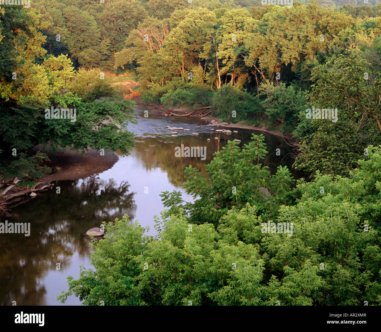 Boone River, Hamilton County, Iowa, EE.UU. Foto de stock