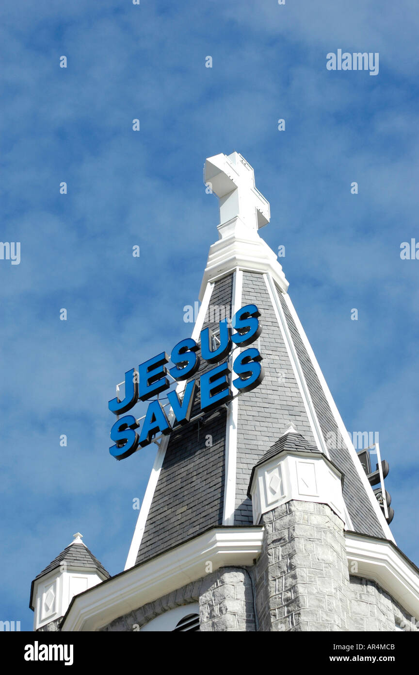 Jesús salva en la iglesia cristiana en sweet Auburn Avenue en Atlanta, Georgia, Estados Unidos de América Fotografía de stock - Alamy Jesús salva en la iglesia cristiana en sweet Auburn Avenue en Atlanta, Georgia, Estados Unidos de América Fotografía de stock - Alamy