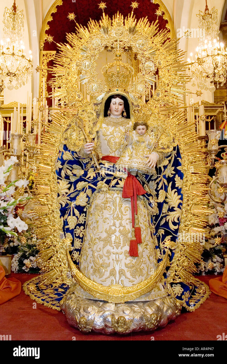 Virgen del Rosario, Carrión de los céspedes, Sevilla, España Fotografía de  stock - Alamy