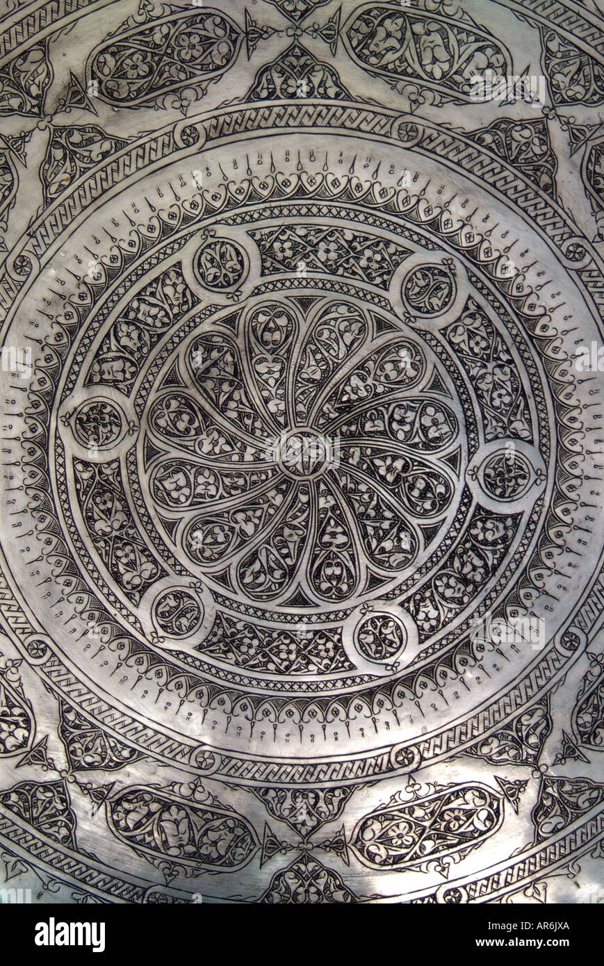 Estano Metal Grabado Grabado En La Chapa De La Pared Patron