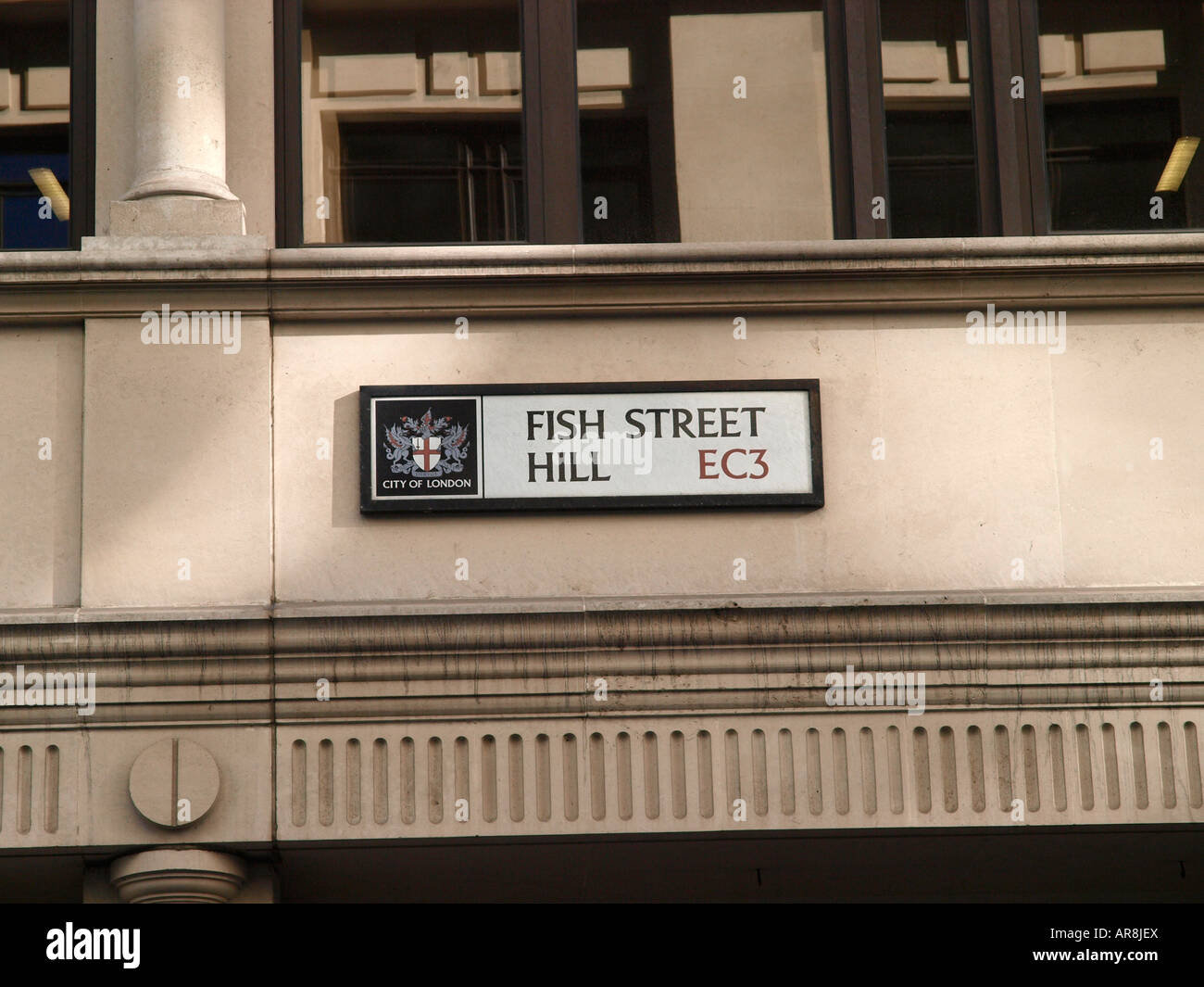 Fish Hill Street London EC3 Foto de stock