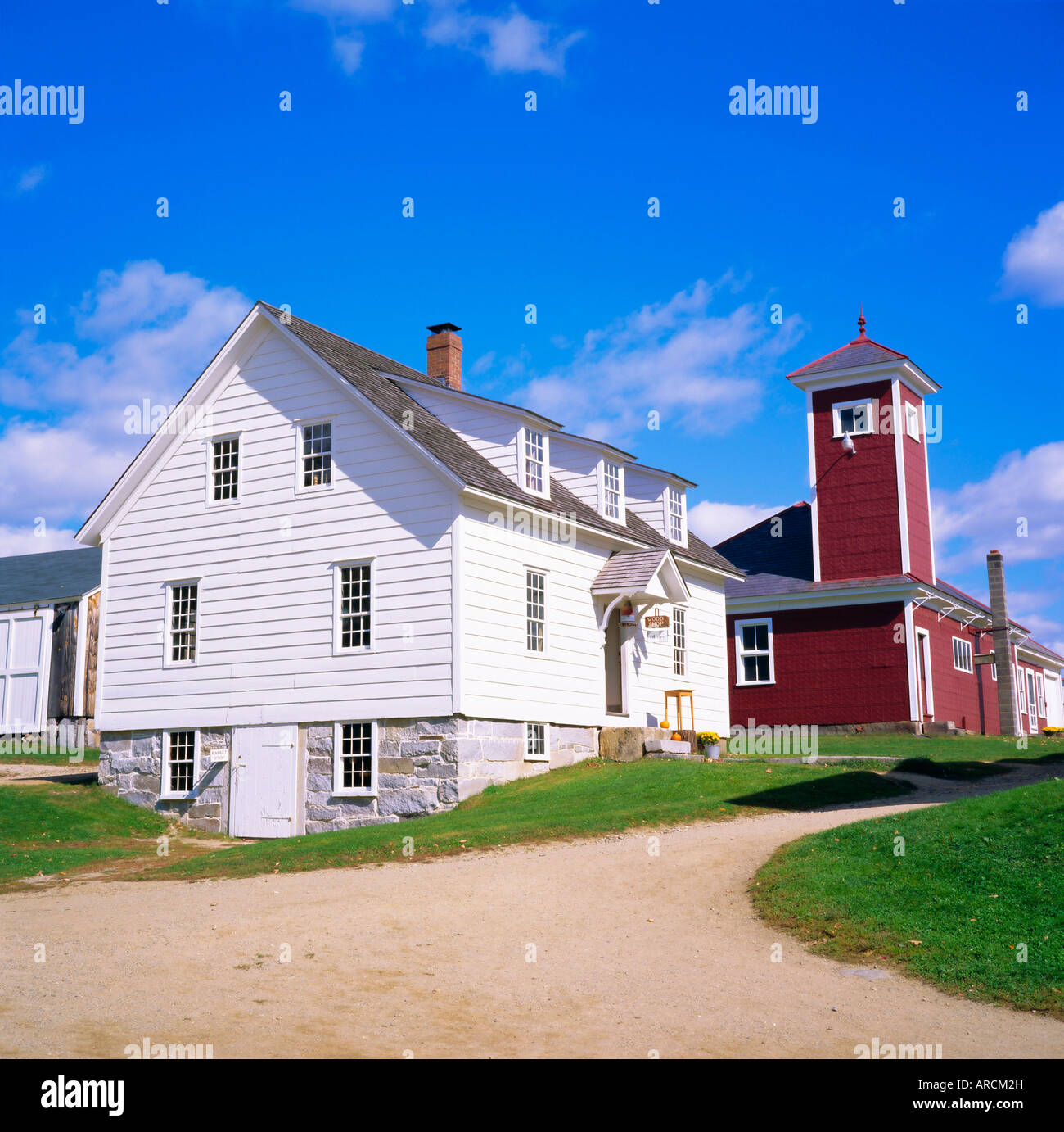 Canterbury Shaker village, New Hampshire, Nueva Inglaterra, Estados Unidos, América del Norte Foto de stock