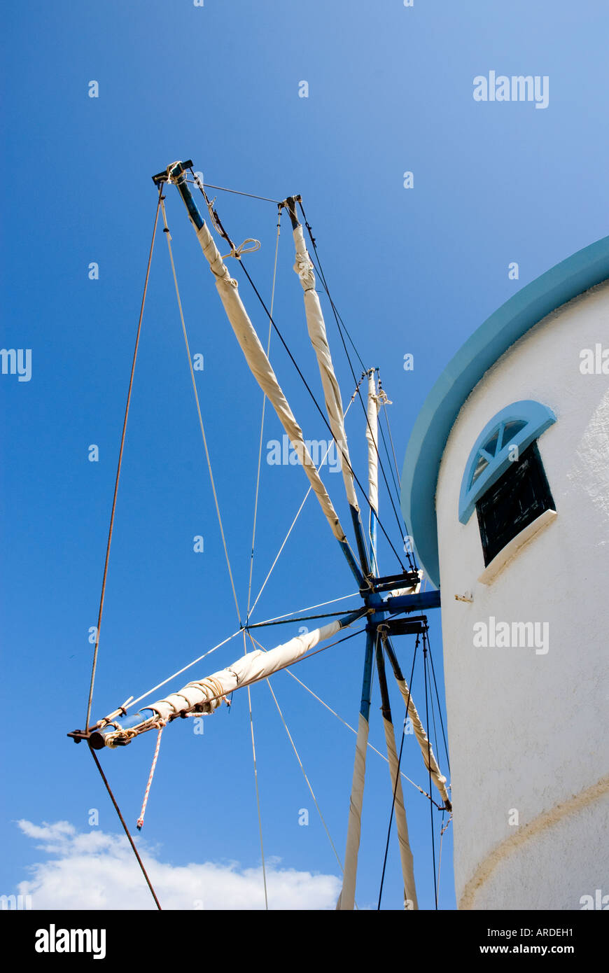 Molino griego, Zakynthos, Grecia Foto de stock