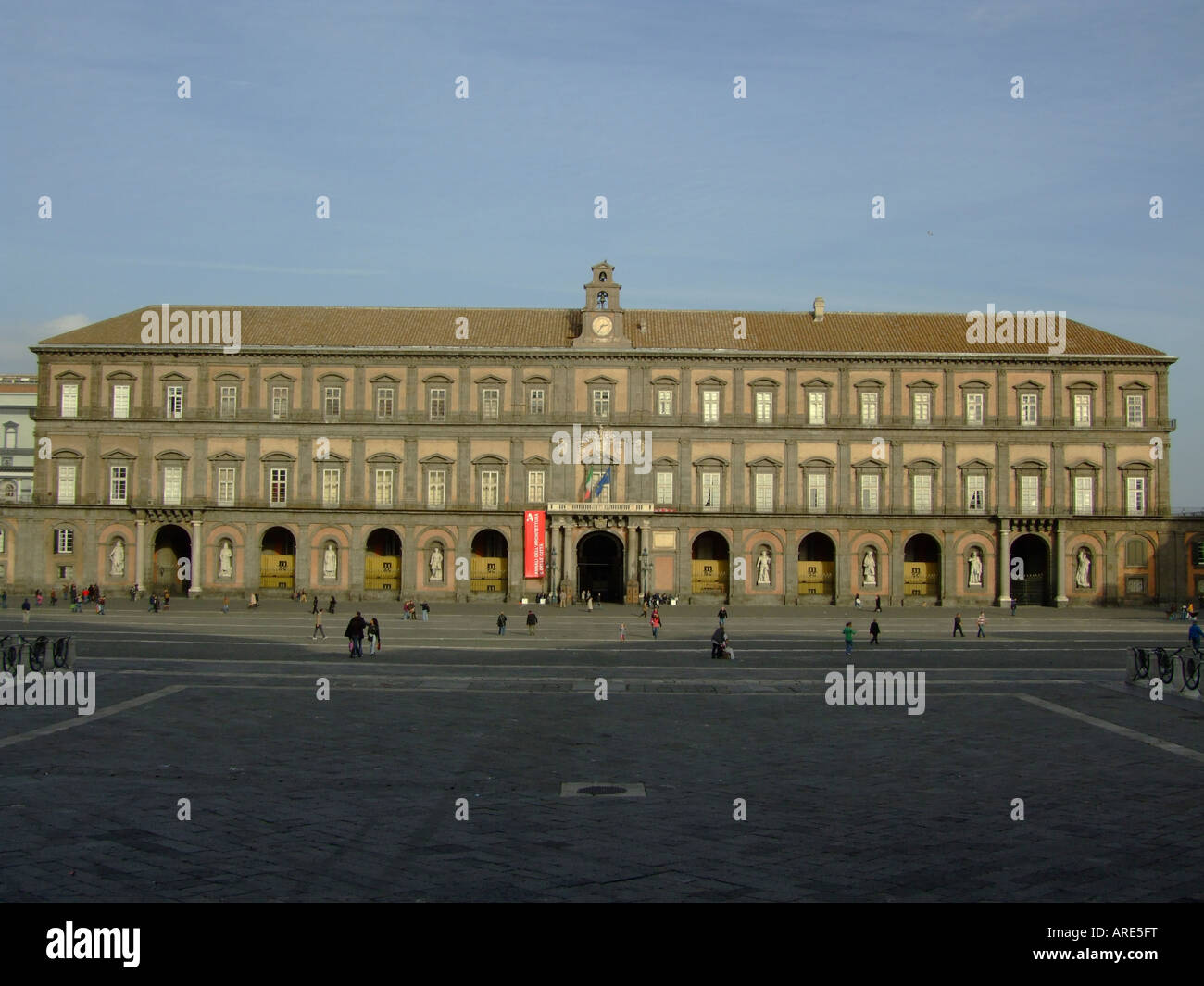 El Palacio Real de Nápoles Campania Italia Foto de stock