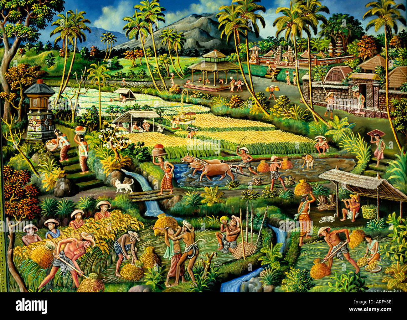 Indonesia Bali Ubud Arte Pintura Escultura pintor Fotografía de stock -  Alamy