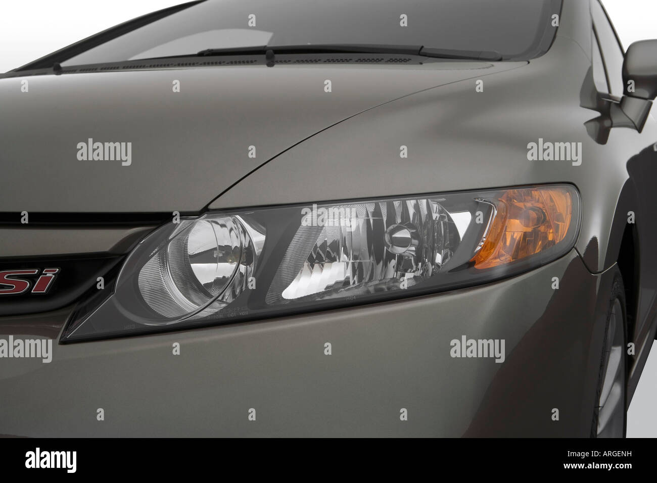 Honda Civic 2007 Si en gris - Faro Fotografía de stock - Alamy