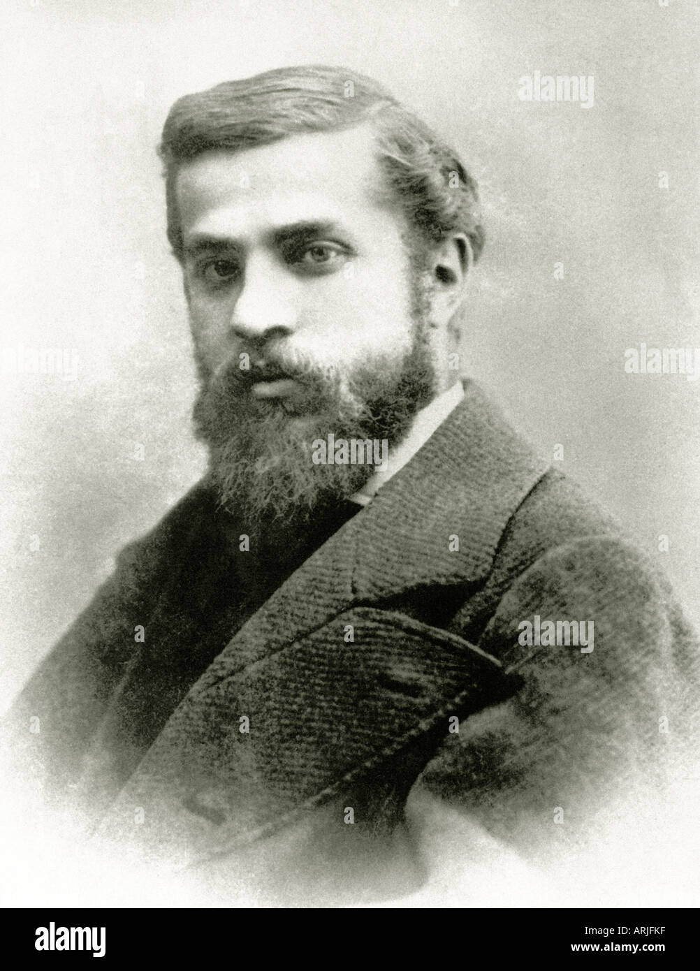 ANTON Gaudí arquitecto español de 1852 a 1926 cuyas obras más famosas están en Barcelona Foto de stock