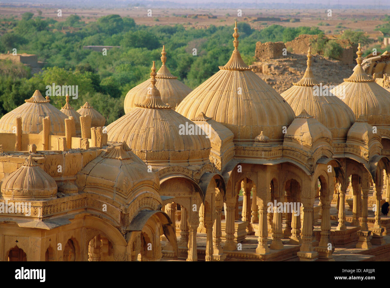 El Maharaja cenotafio, Jaisalmer, Rajasthan, India, Asia Foto de stock