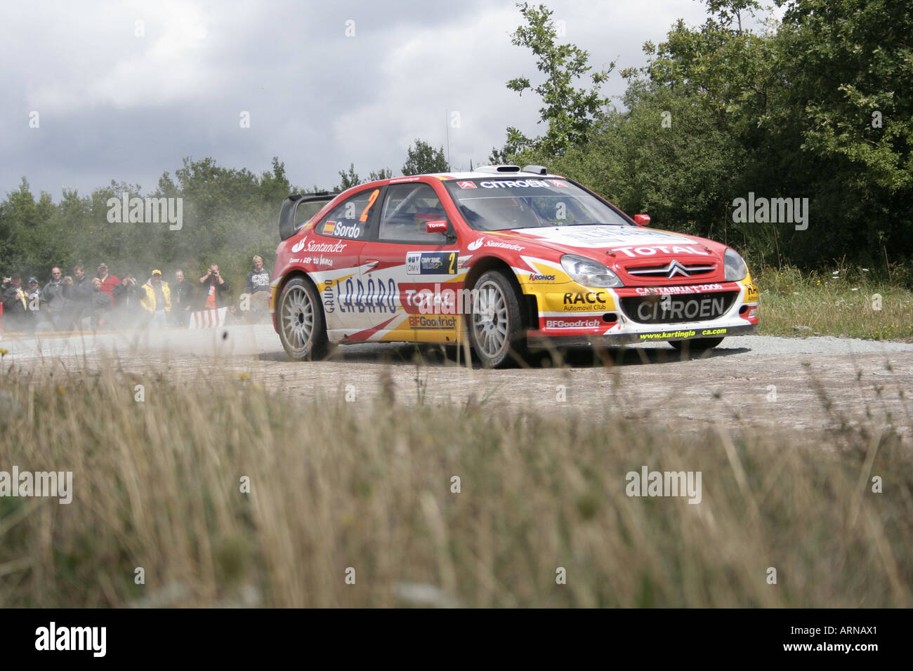 WRC Rallye de Alemania WM, número 2, Daniel Sordo / E Foto de stock