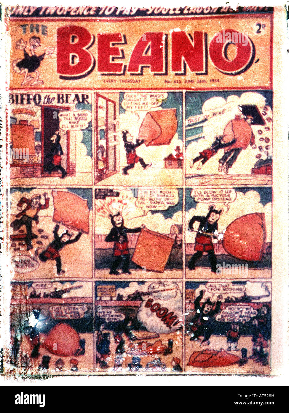 Transferencia de Imagen Polaroid de Beano Children's Comic 1954 SÓLO PARA USO EDITORIAL Foto de stock