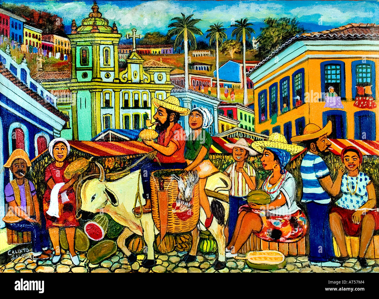 São Salvador da Bahia Brasil colonial brasileña pintor galería de pintura  Fotografía de stock - Alamy