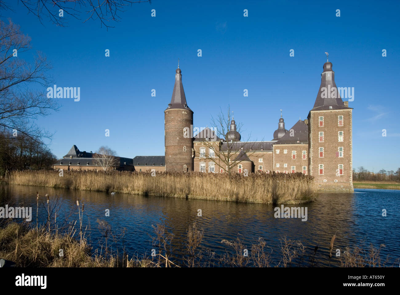 Schloss Hoensbroek en Heerlen Niederlande Foto de stock