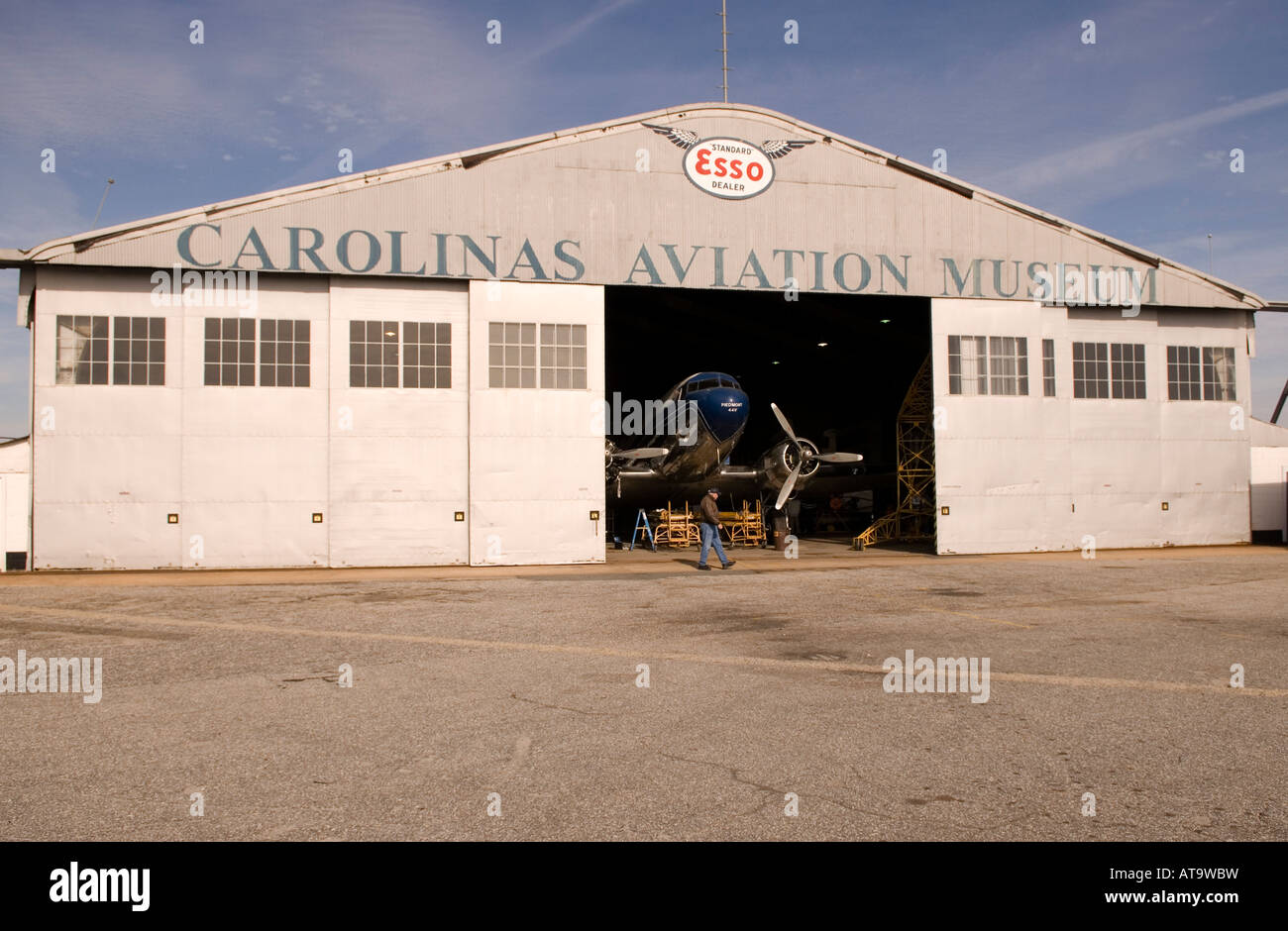 Carolinas Aviation Museum en Charlotte NC EE.UU. Foto de stock