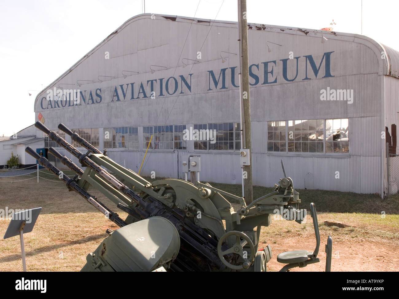 Carolinas Aviation Museum en Charlotte NC EE.UU. Foto de stock