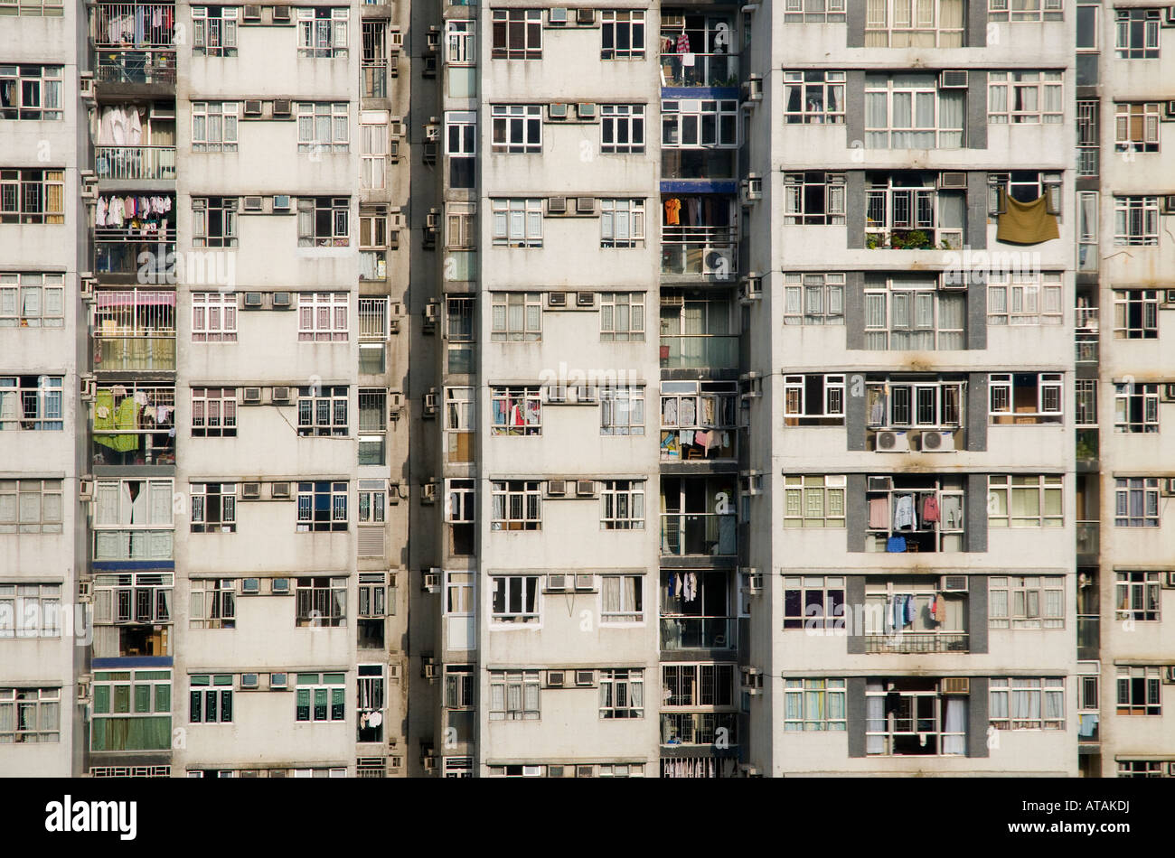 Flats, Fortress Hill, Hong Kong, República Popular de China. Foto de stock