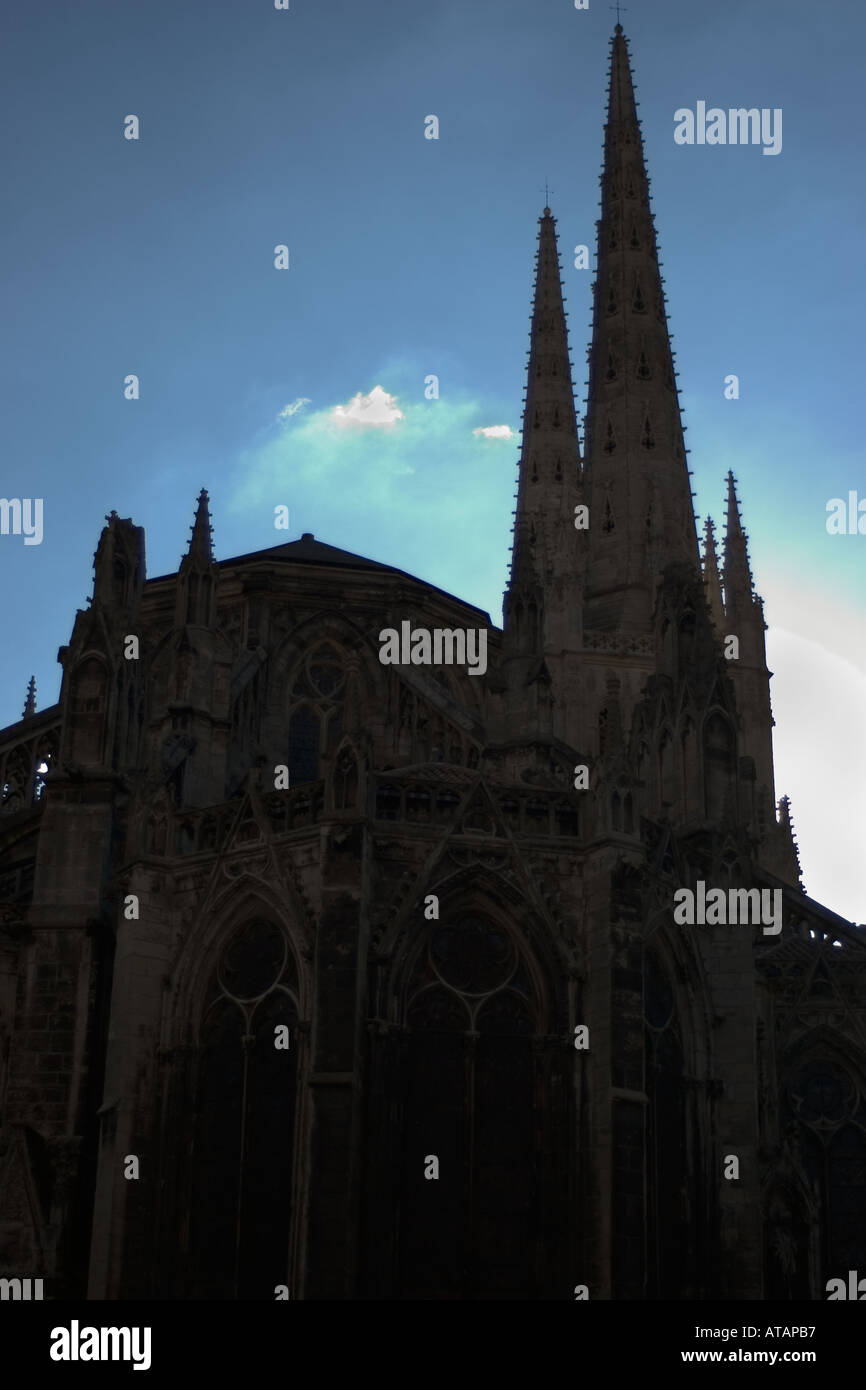 Catedral, Burdeos, Francia Foto de stock