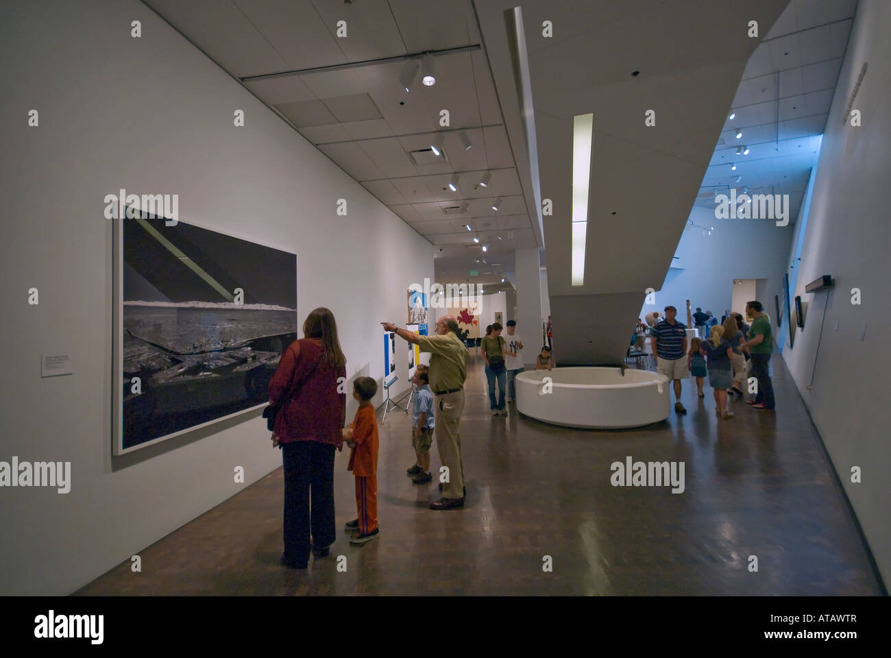 Exposiciones en el Museo de Arte de Denver, Denver, Colorado, EE.UU. Foto de stock
