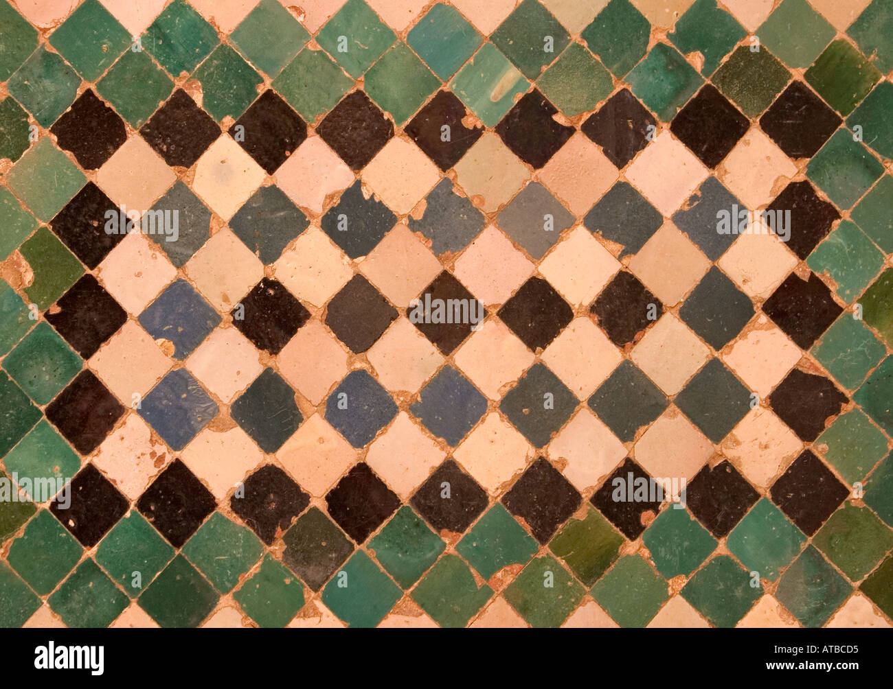 Granada España azulejos decorativos en La Alhambra Foto de stock