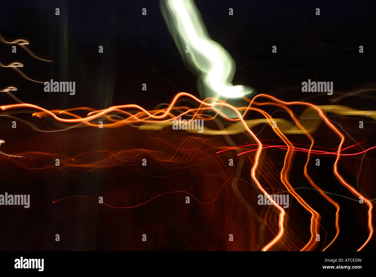 Resumen de líneas de luz Foto de stock